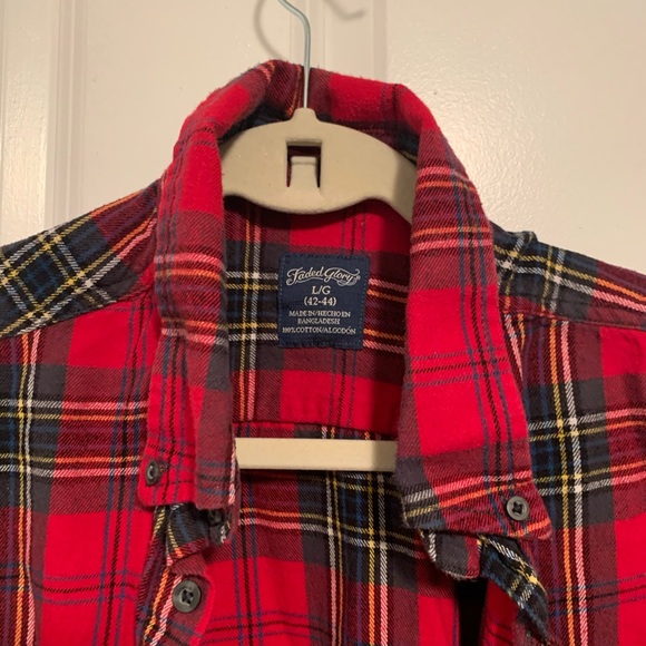 Red and green oversized flannel - Picture 2 of 4